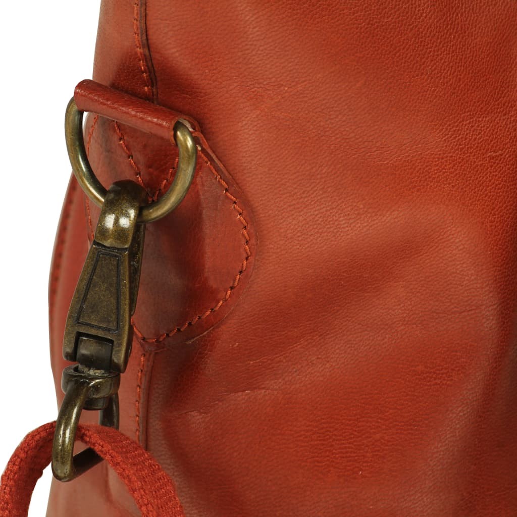 vidaXL Ladies Shopper Bag Real Leather Tan
